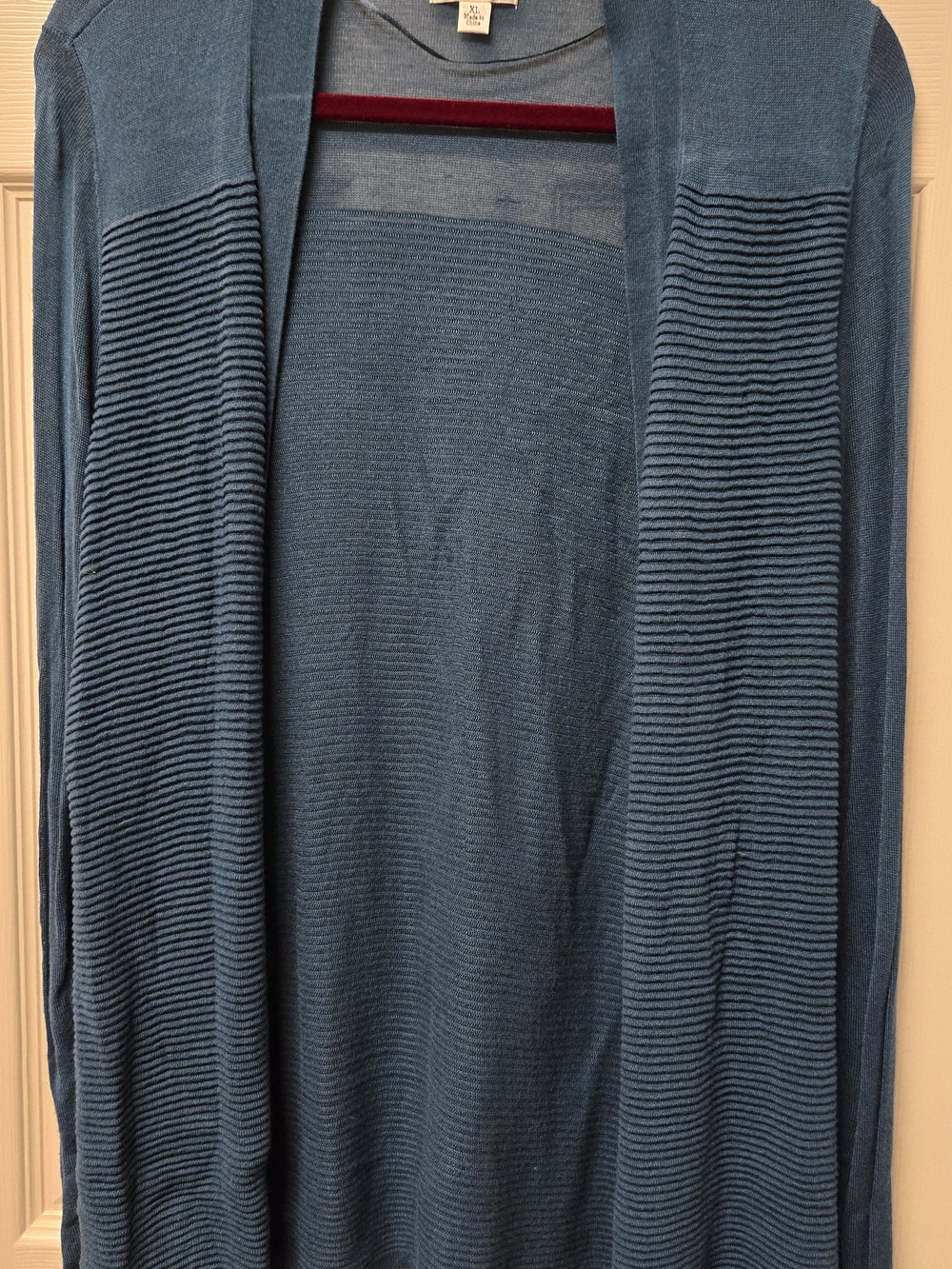 croft & barrow teal knit top